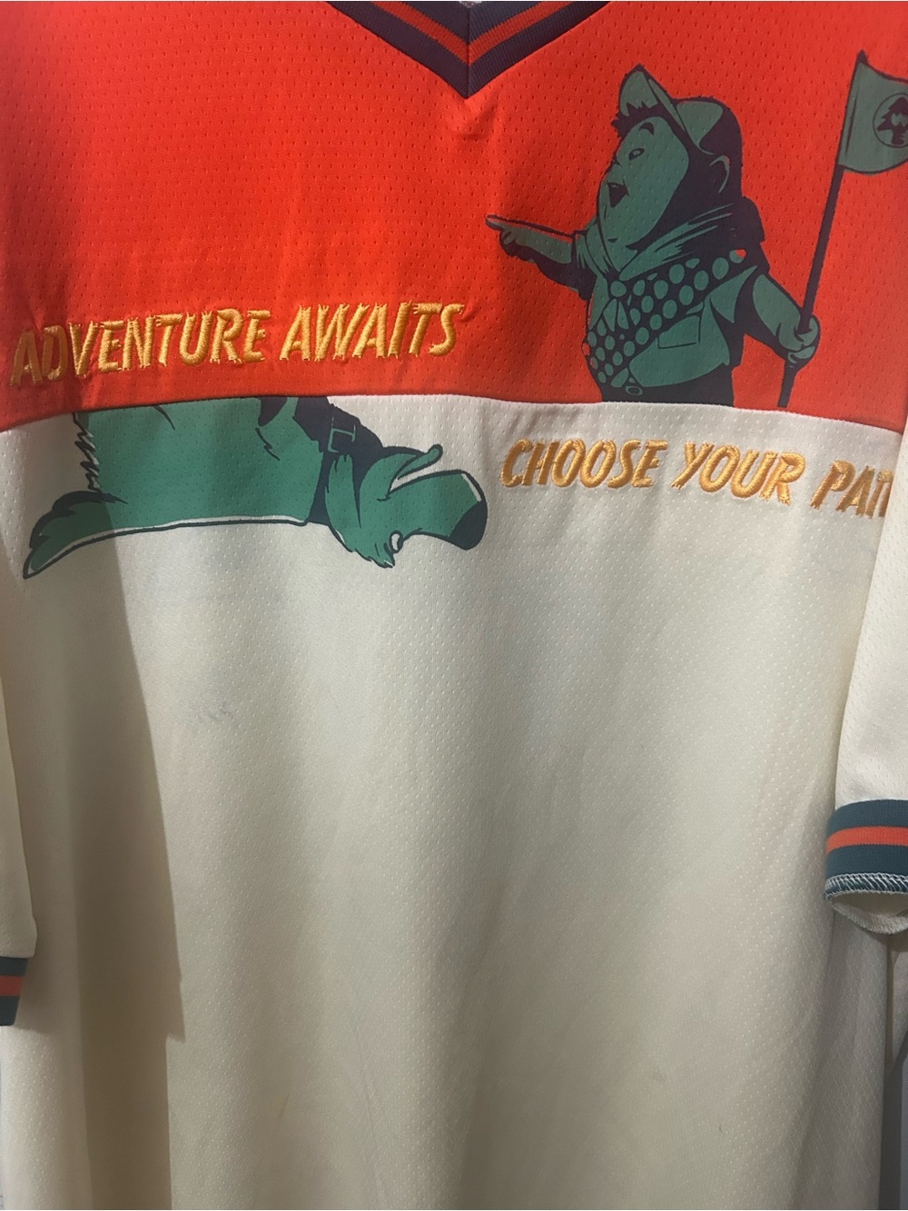 Disney Orange and Cream Adventure Awaits Graphic Jersey Shirt - Picture 3 of 7